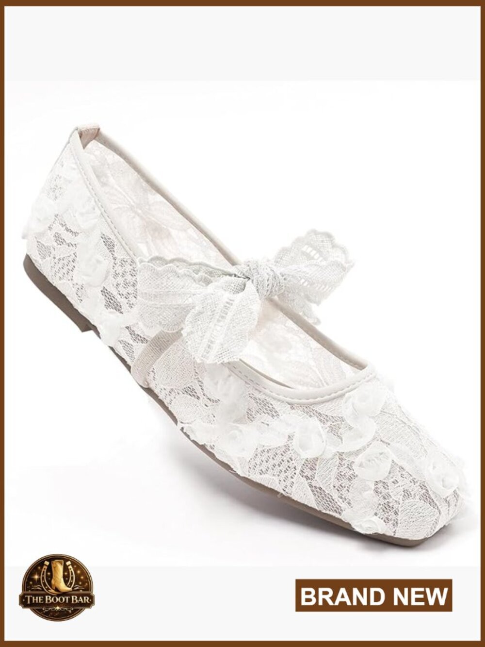 Women's Mesh Mary Jane Ballet Flats Square Toe Slip On Comfortable Walking Shoes